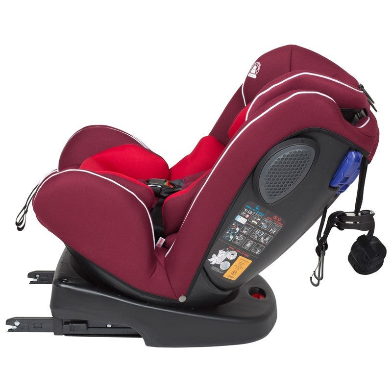 BabyGo - Scaun auto rotativ cu isofix Nova 360° Red, 0 - 36 kg