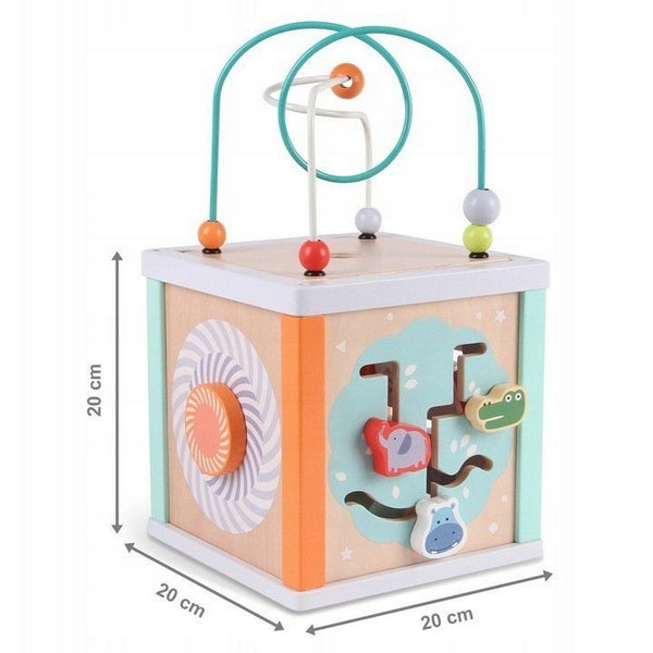 Cub educational din lemn Ecotoys 1031