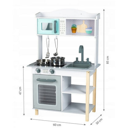 Bucatarie Ecotoys 7256A  + set accesorii - gri