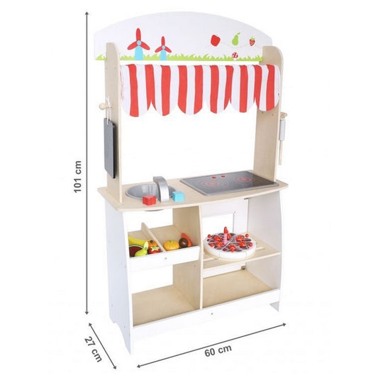 Bucatarie Ecotoys CA04063 + set accesorii - Resigilat