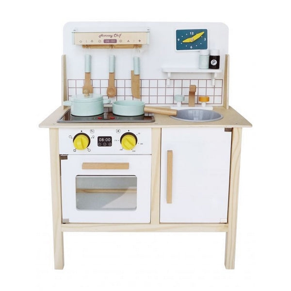 Bucatarie din lemn Ecotoys cu sunete CA12093