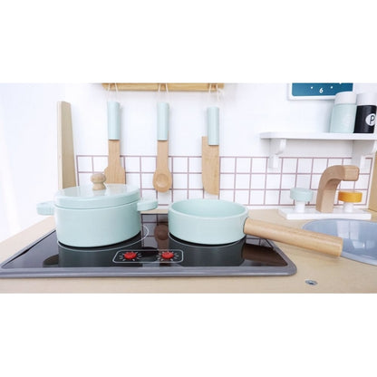 Bucatarie din lemn Ecotoys cu sunete CA12093