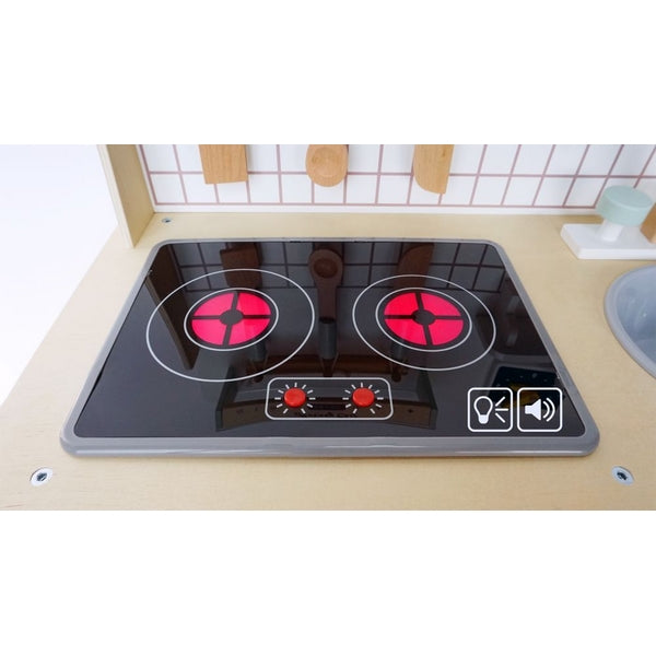 Bucatarie din lemn Ecotoys cu sunete CA12093