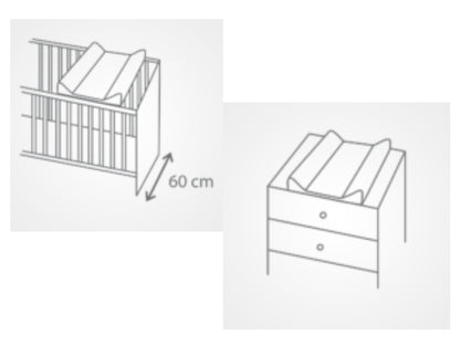 Saltea De Infasat Bebe Cu Intaritura 70x47,5 Klups Clouds White 406