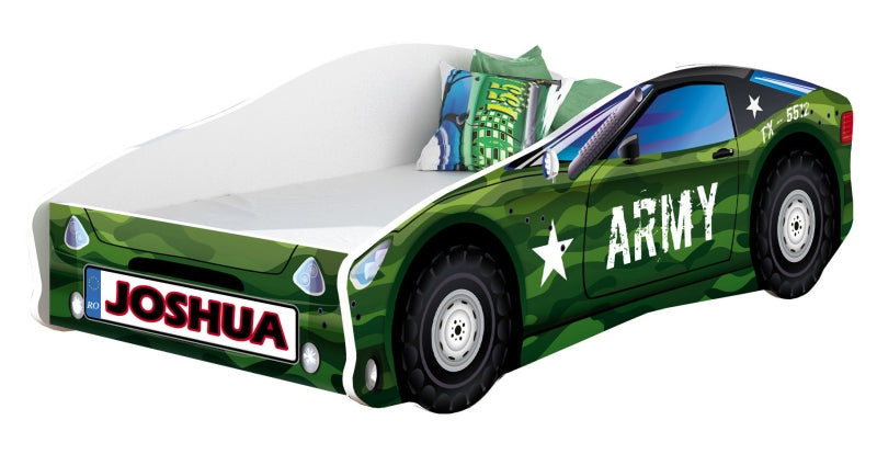 Pat Tineret MyKids Race Car 07 Army-160x80