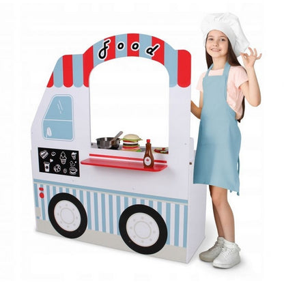 Bucatarie din lemn Ecotoys Food Truck 7260A