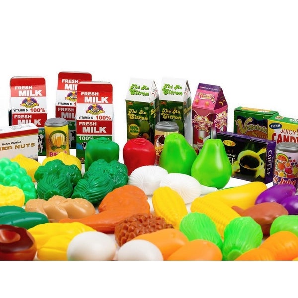 Set alimente fructe si legume Ecotoys 120 buc