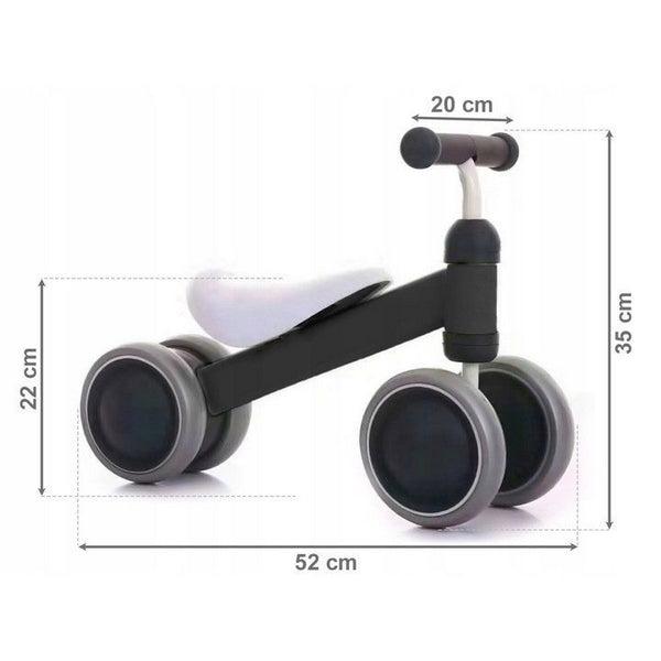 Bicicleta fara pedale Ecotoys JM-118 - Negru 