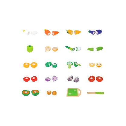 Set legume din lemn Ecotoys 20 buc