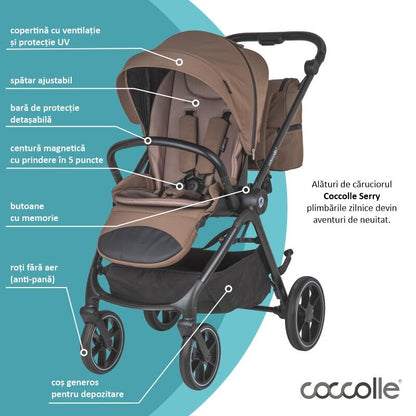 Carucior modular 2in1 Coccolle Serry Light taupe