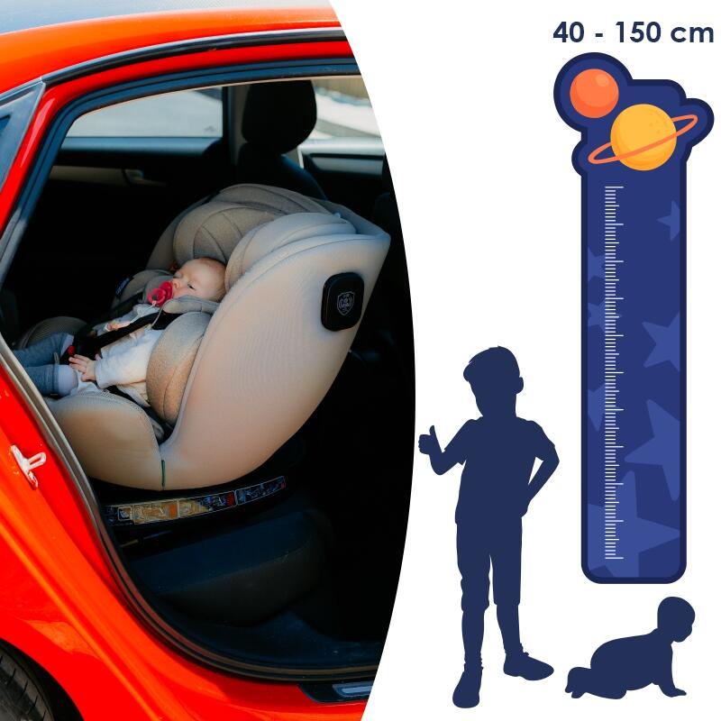 Scaun auto iSize 40-150 cm Coccolle Nova Moonlit grey