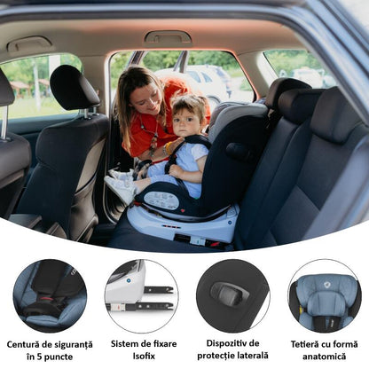 Scaun auto iSize 40-150 cm Coccolle Lyra Celestial blue