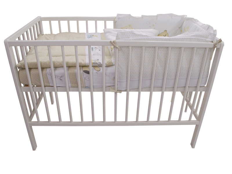 Lenjerie MyKids Teddy Play Bej 4 Piese M1 120x60