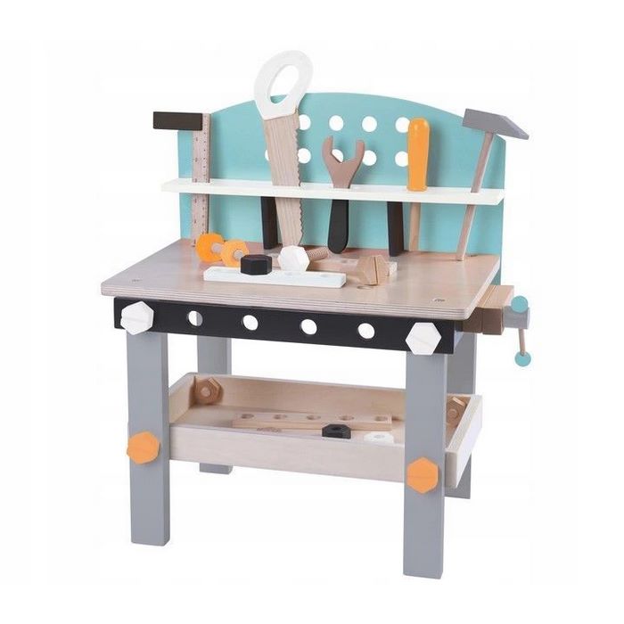 Banc de lucru din lemn 32 piese Ecotoys