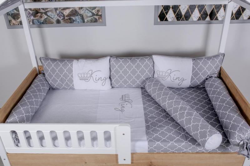 Lenjerie MyKids Montessori 8 Piese King KG102 95x195 cm