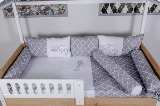 Lenjerie MyKids Montessori 8 Piese King KG102 95x195 cm