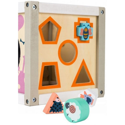 Cub educational din lemn ECOTOYS 1030 