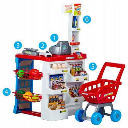 Set de joaca stand supermarket ECOTOYS HC206441 