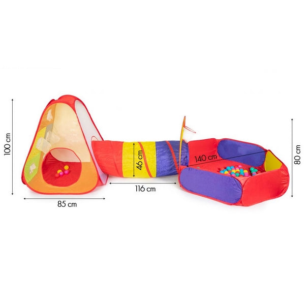 Cort de joaca cu piscina si 100 de bile