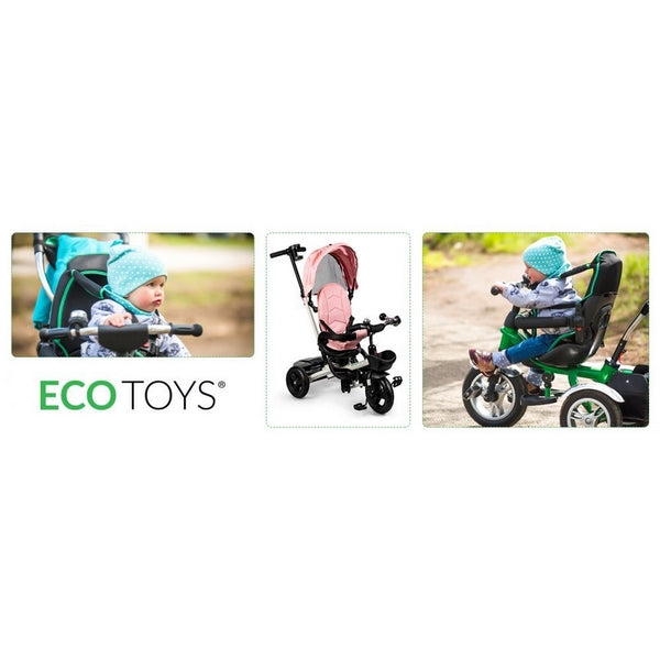 Tricicleta cu sezut reversibil Ecotoys JM-311 - Roz - Resigilat