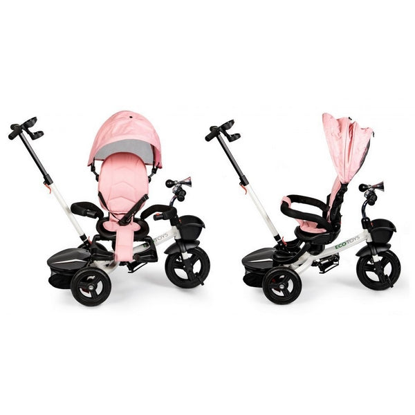 Tricicleta cu sezut reversibil Ecotoys JM-311 - Roz - Resigilat