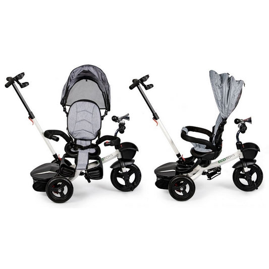 Tricicleta cu sezut reversibil Ecotoys JM-311 - Gri
