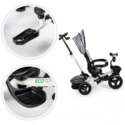 Tricicleta cu sezut reversibil Ecotoys JM-311 - Gri