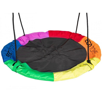 Leagan de gradina Ecotoys BOC110 pentru copii, 110 cm, multicolor