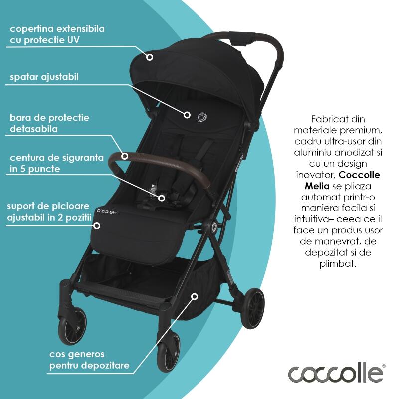 Carucior sport autofold Coccolle Melia Diamond black