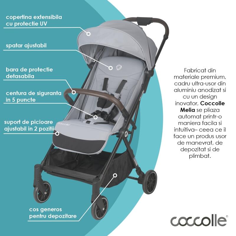 Carucior sport autofold Coccolle Melia Greystone