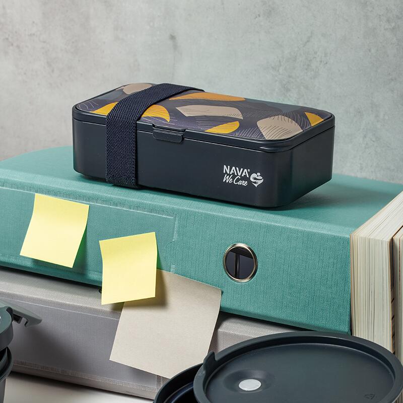 Lunchbox Nava We care 650ml albastru