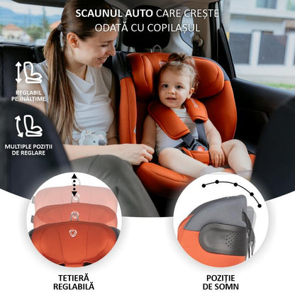 Scaun auto iSize 40-150 cm Coccolle  Atira Cinnamon brown