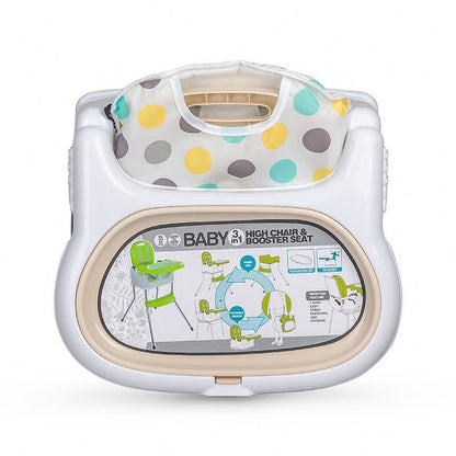 Scaun de luat masa multifunctional Coccolle Ziti Beige Dots