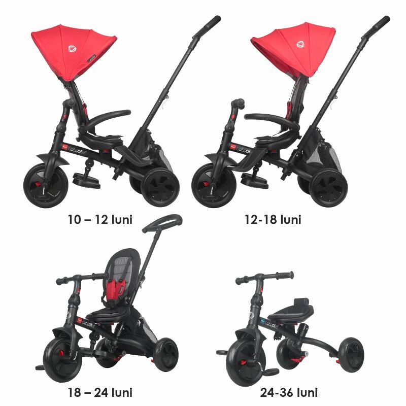 Tricicleta multifunctionala Coccolle Alegra Chili pepper