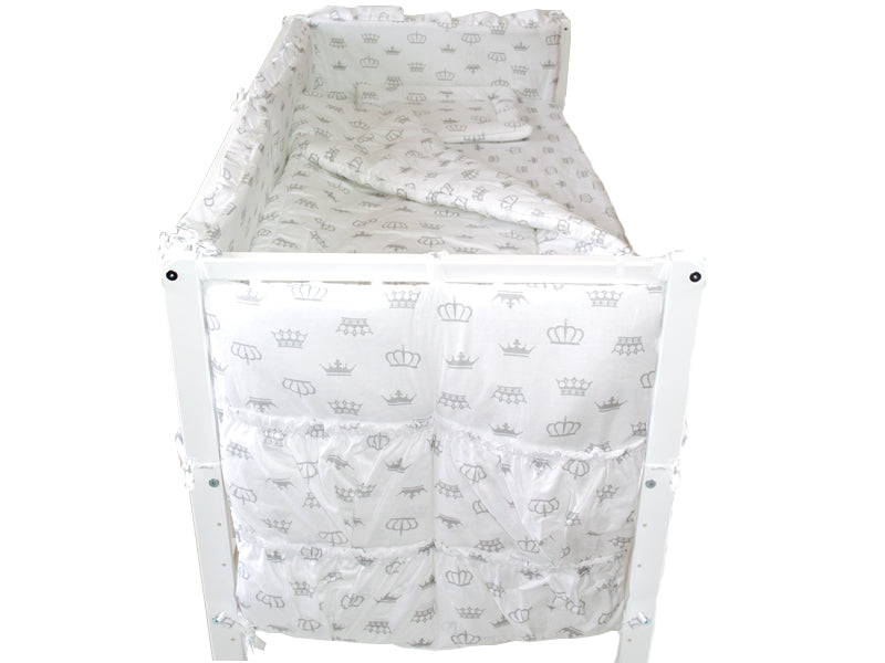 Lenjerie MyKids Coronite Alb 4 Piese 120x60