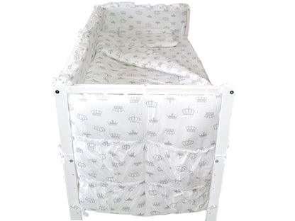 Lenjerie MyKids Coronite Alb 4 Piese 120x60