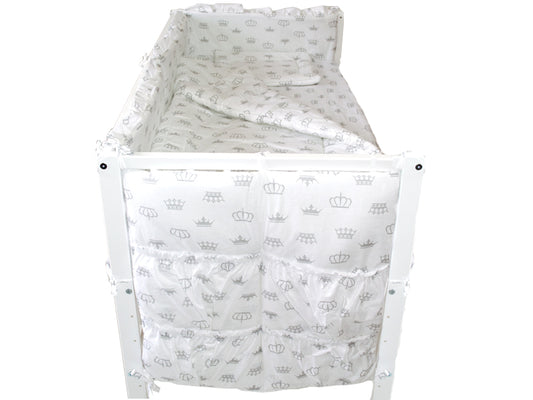 Lenjerie MyKids Coronite Alb 4 Piese 120x60