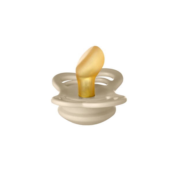 BIBS - Suzeta Couture Latex, tetina anatomica, 0 luni +-Vanilla