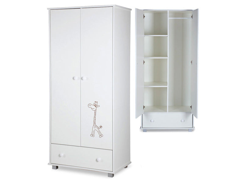 Dulap copii Klups SAFARI Giraffe Alb