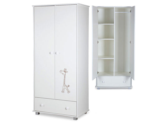 Dulap copii Klups SAFARI Giraffe Alb