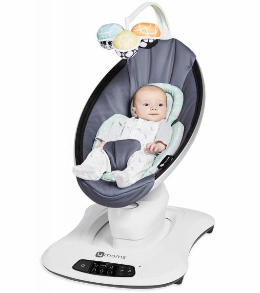  Fotoliu Balansoar Bebelusi 4MOMS MamaRoo 4.0 COOL MESH DARK-GREY