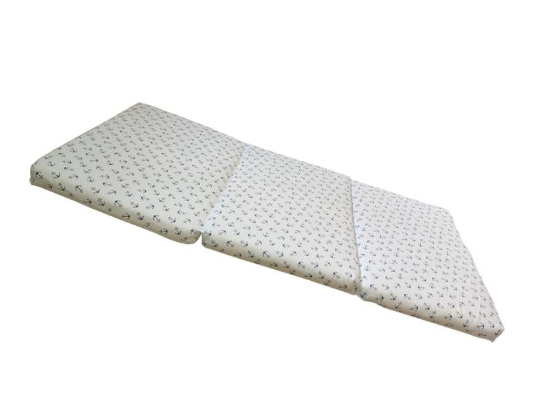 Saltea Pliabila Spuma Poliuretanica 120x60x5 cm - Ancora Alb