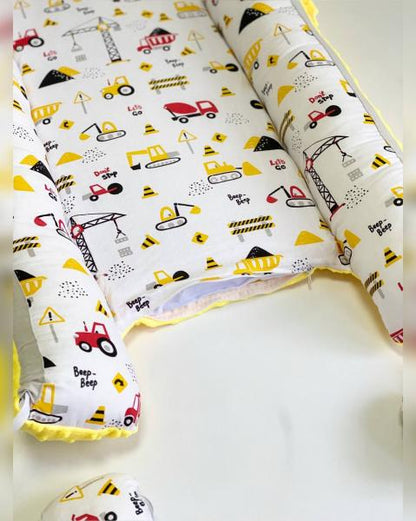 Babynest Plush MyKids 0119 Cars Yellow