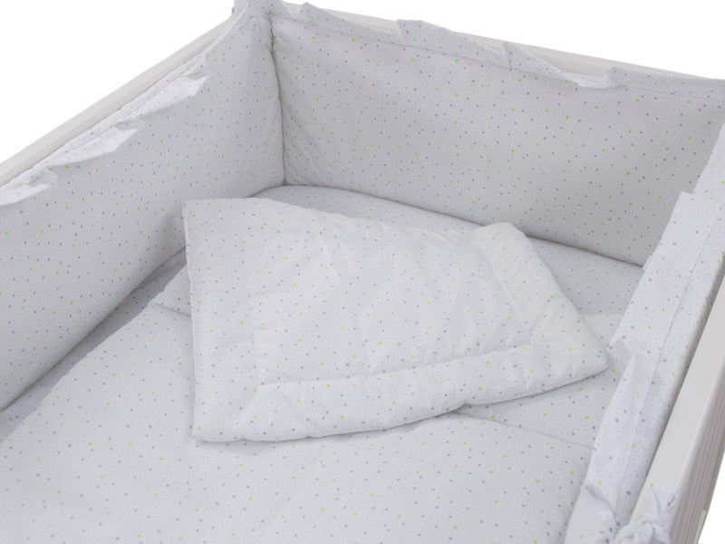 Lenjerie MyKids Little Stars Verde 4 Piese 120x60