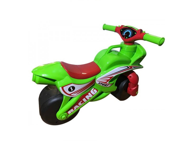 Motocicleta de impins MyKids Racing 0139/5 Verde/Rosu