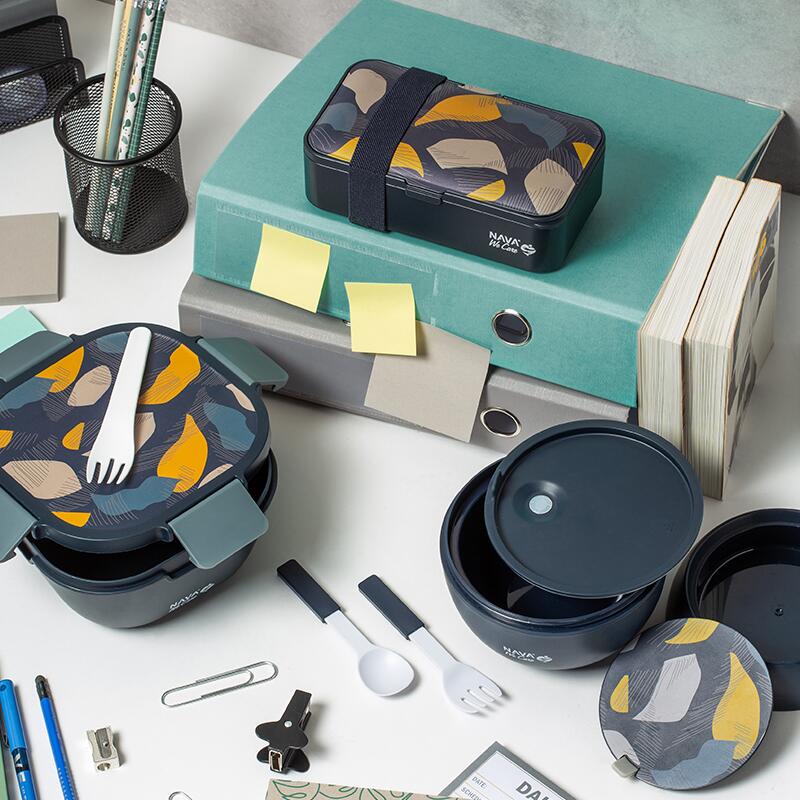 Caserola rotunda Nava We care 800 ml albastru