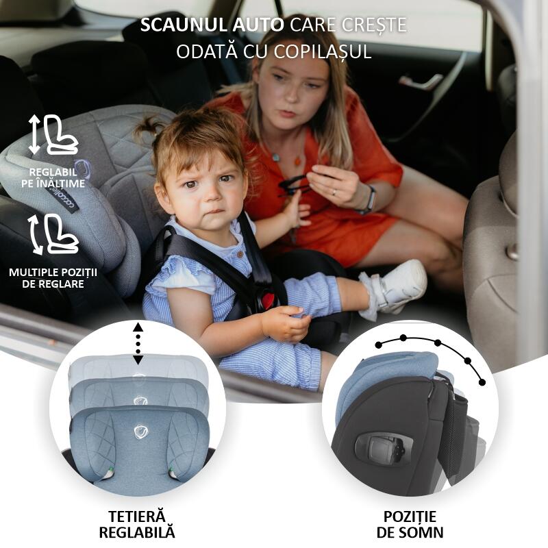 Scaun auto iSize 40-150 cm Coccolle Lyra Celestial blue