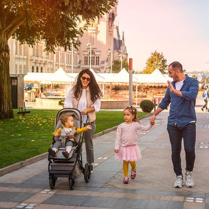 Carucior modular 2in1 C Nessia Anthracite+Balansoar bebelusi C Velio Butternut