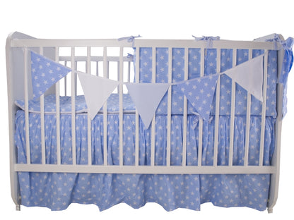 Lenjerie MyKids Light Stars Blue 11 Piese 120x60 cm
