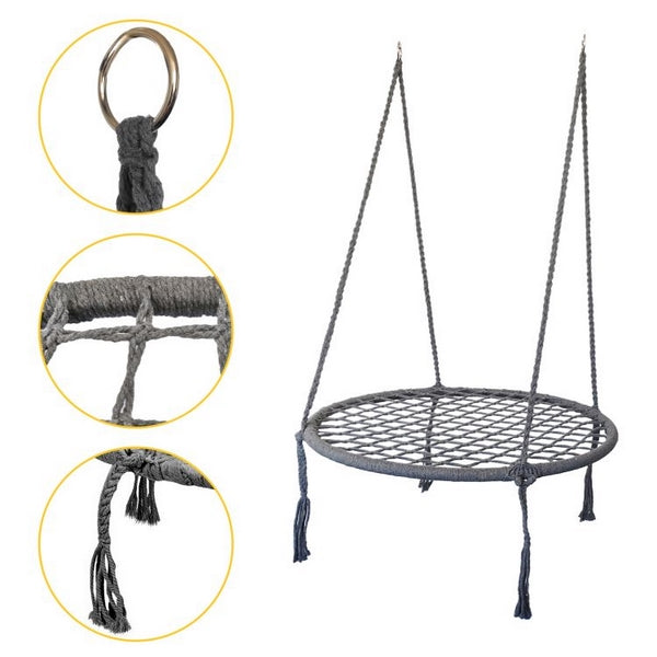 Leagan suspendat, interior/exterior, cuib de barza, gri, GW-908